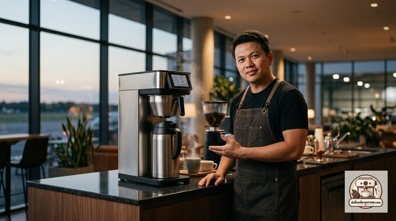 รับซื้อเครื่องชงกาแฟ Marco JET6 ภาพสินค้าและพรีเซนเตอร์